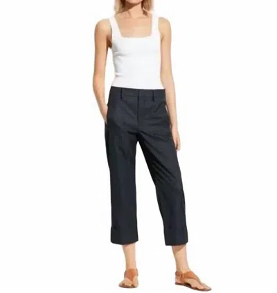 Vince Cuffed Wide Leg Pant In Black In Black