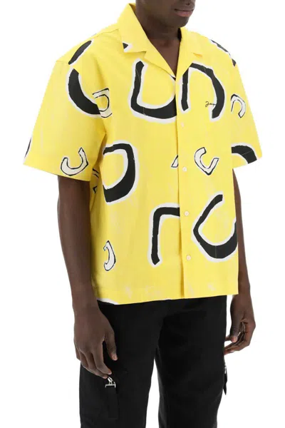 Shop Jacquemus Jean Bowling Shirt For Men In Giallo