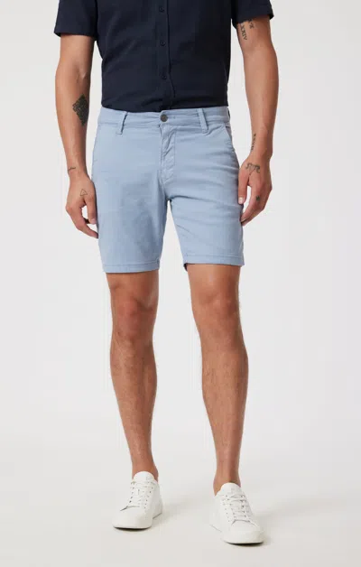 Mavi Noah Shorts In Mountain Spring Luxe Twill In Light Blue