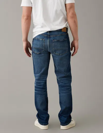 American Eagle Outfitters Ae Airflex+ Temp Tech Athletic Straight Jean In Blue