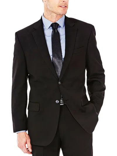 Shop Haggar Mens Two-button Blazer Suit Jacket In Black