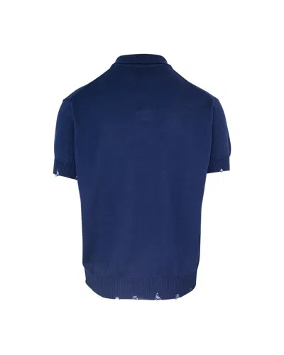 Shop Amaranto Amaránto Polo Shirt In Blue
