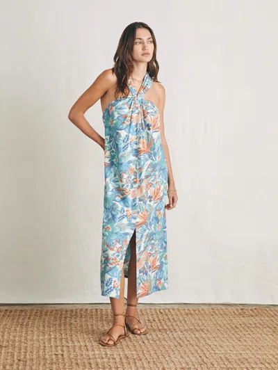 Faherty Bay Twist Dress In Paradise Blossom Floral
