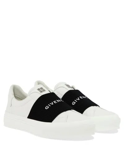 Shop Givenchy "new City" Sneakers In White