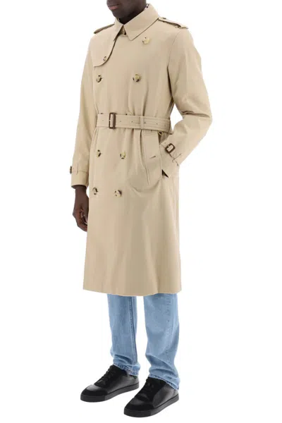 Shop Burberry Heritage Kensington Trench In Beige