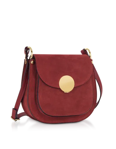 Leparmentier Paris Agave Suede And Smooth Leather Shoulder Bag