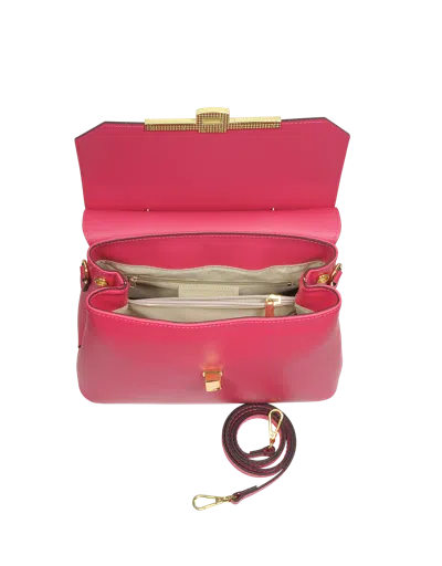 Leparmentier Paris Atlanta Top Handle Satchel Bag W/shoulder Strap