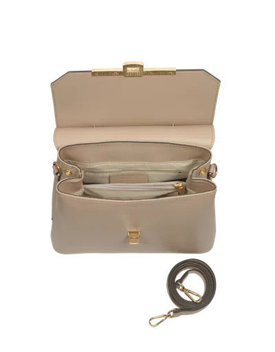 Leparmentier Paris Atlanta Top Handle Satchel Bag W/shoulder Strap