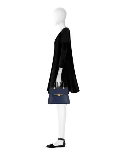 Leparmentier Paris Atlanta Top Handle Satchel Bag W/shoulder Strap