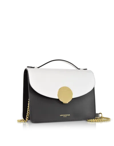 Leparmentier Paris New Ondina Color Block Flap Top Leather Satchel Bag