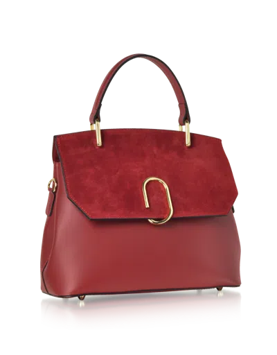 Leparmentier Paris Thais Suede And Leather Satchel Bag