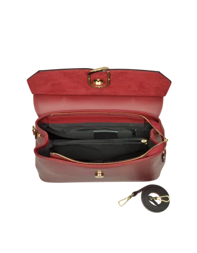 Leparmentier Paris Thais Suede And Leather Satchel Bag