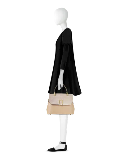 Leparmentier Paris Thais Suede And Leather Satchel Bag