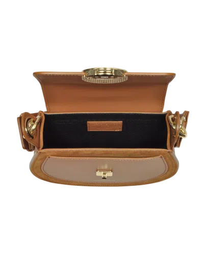 Leparmentier Paris Yucca Suede And Leather Shoulder Bag