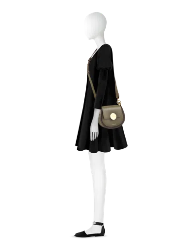 Leparmentier Paris Yucca Suede And Leather Shoulder Bag