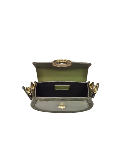 Leparmentier Paris Yucca Suede And Leather Shoulder Bag
