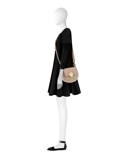 Leparmentier Paris Yucca Suede And Leather Shoulder Bag