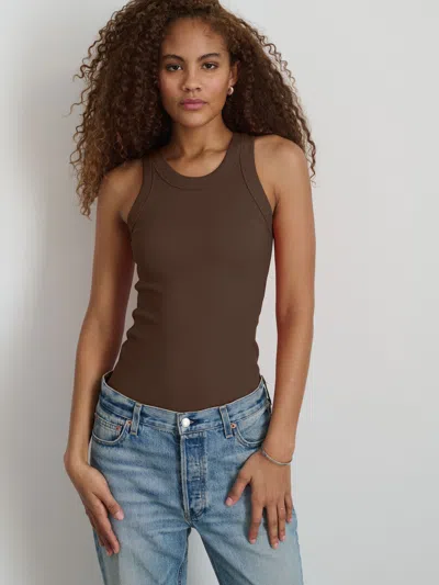 Alex Mill Everyday Rib Tank In Roasted Bean