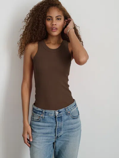 Alex Mill Everyday Rib Tank In Roasted Bean