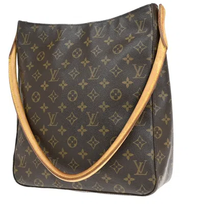 Pre-owned Louis Vuitton Looping Gm Brown Canvas Shoulder Bag ()