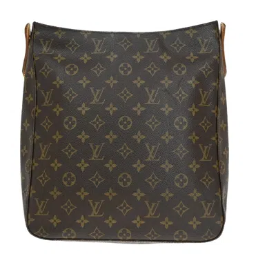 Pre-owned Louis Vuitton Looping Gm Brown Canvas Shoulder Bag ()