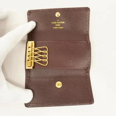 Pre-owned Louis Vuitton Multiclés Brown Leather Wallet  ()