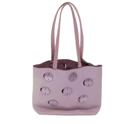 Shop Prada Pink Leather Tote Bag ()