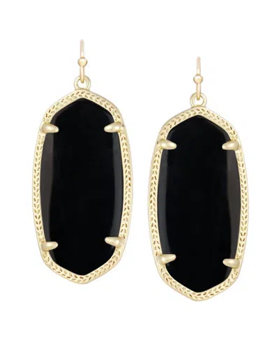 Shop Kendra Scott Elle Earrings In Gold/black