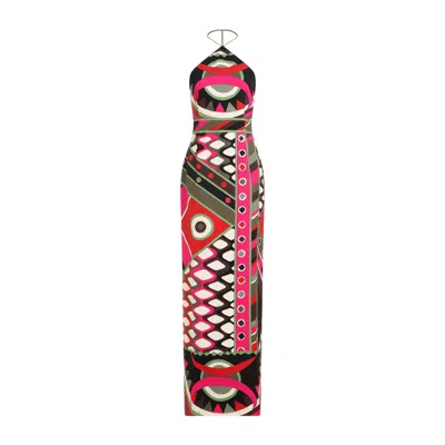 Shop Emilio Pucci Multicoloured Women's Dress For Ss24 Collection In Multicolor