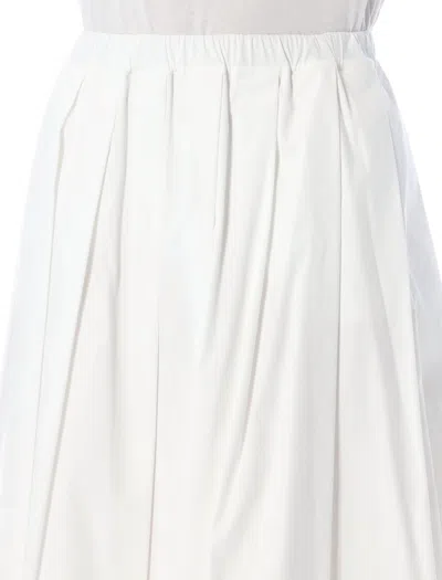 Shop Fabiana Filippi Elegant Pleated Skirt For Women In White For Ss24