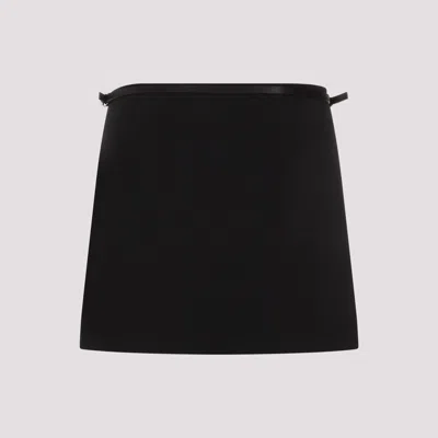 Shop Givenchy Black Mini Wrap Skirt For Women