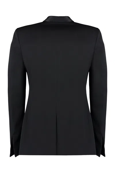 Shop Givenchy Black Single-breasted One Button Jacket For Men