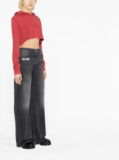 Shop Givenchy Black Washed Jeans For Women