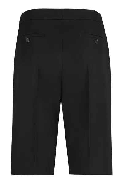 Shop Givenchy Black Wool Shorts For Women