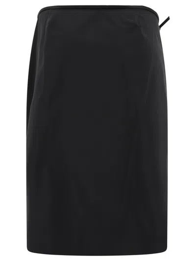 Shop Givenchy Versatile And Chic Wrap Skirt For Women In Black