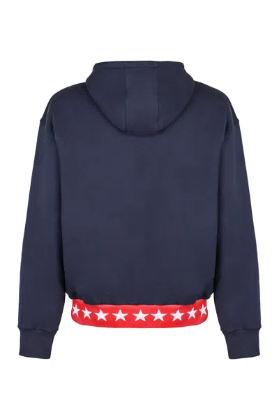 Shop Givenchy Navy 100% Cotton Hoodie For Men In Blue