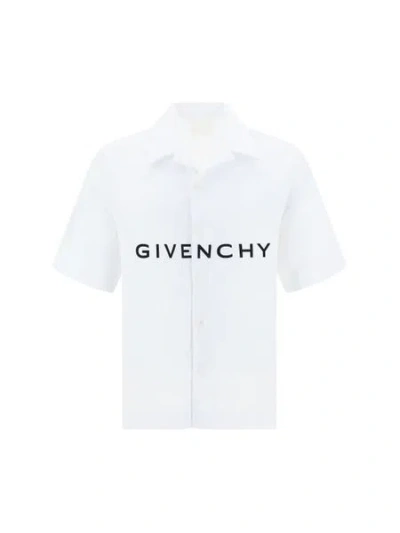 Shop Givenchy Hawaiian Collar Boxy Fit Shirt For Men In Black
