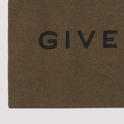Shop Givenchy Green Wool And Cashmere Men's Scarf For Fw23