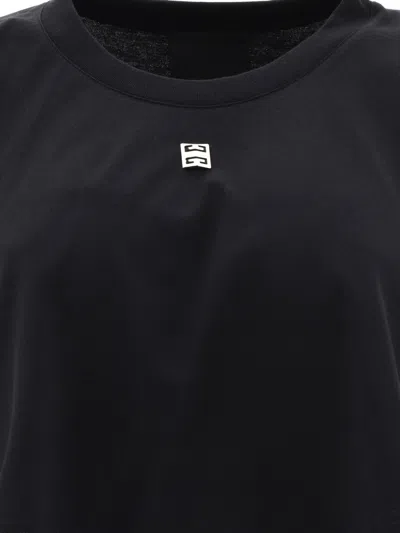Shop Givenchy Oversized Black Cropped T-shirt For Women