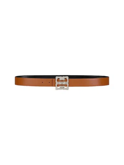 Shop Givenchy Reversible Baroque Belt In Softtan