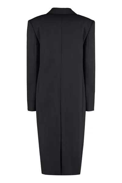 Shop Givenchy Women's Asymmetric Fastening Wool Jacket In Black