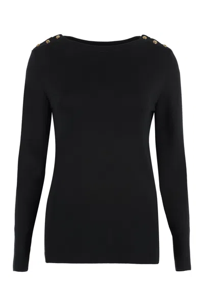 Shop Gucci Elegant Black Cashmere Jumper For Women