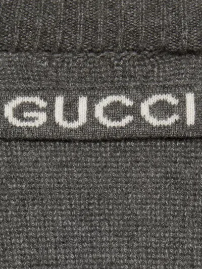 Shop Gucci Luxurious Grey Cashmere Cardigan For Women In Gray