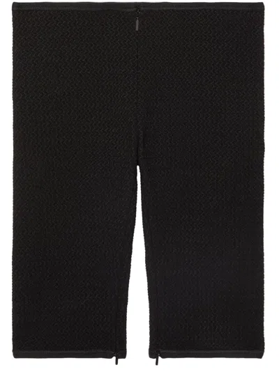 Shop Gucci Slim Black Knee-length Cyclist Shorts For Women