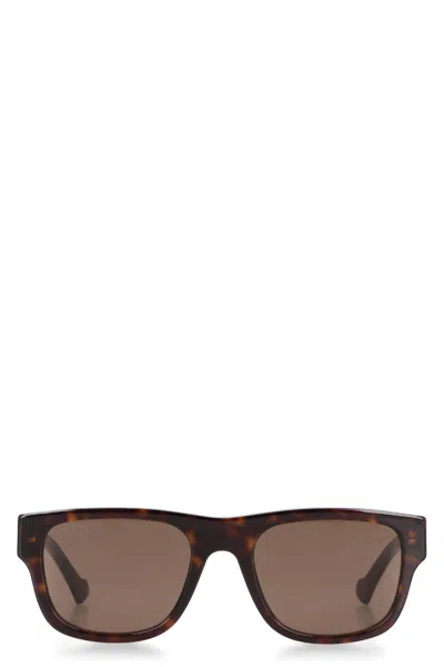 Shop Gucci Stylish Brown Squared Sunglasses For Men