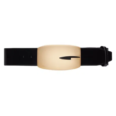 Shop Gucci Stylish Rectangular G Buckle Belt In Patent Leather For Women In Black