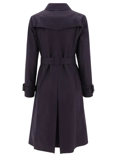 Shop Herno Classic Double-breasted Trenchcoat For Women In Navy