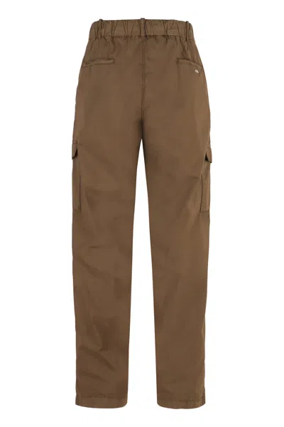 Shop Herno Men's Beige Cargo Trousers In Tan
