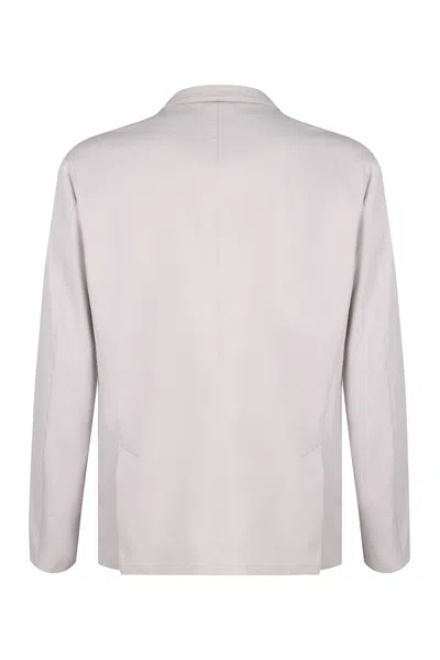 Shop Herno Men's Ivory Single-breasted Jacket For Ss24