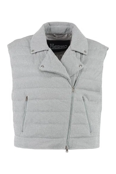 Shop Herno Silver Field Vest For Women In Gray